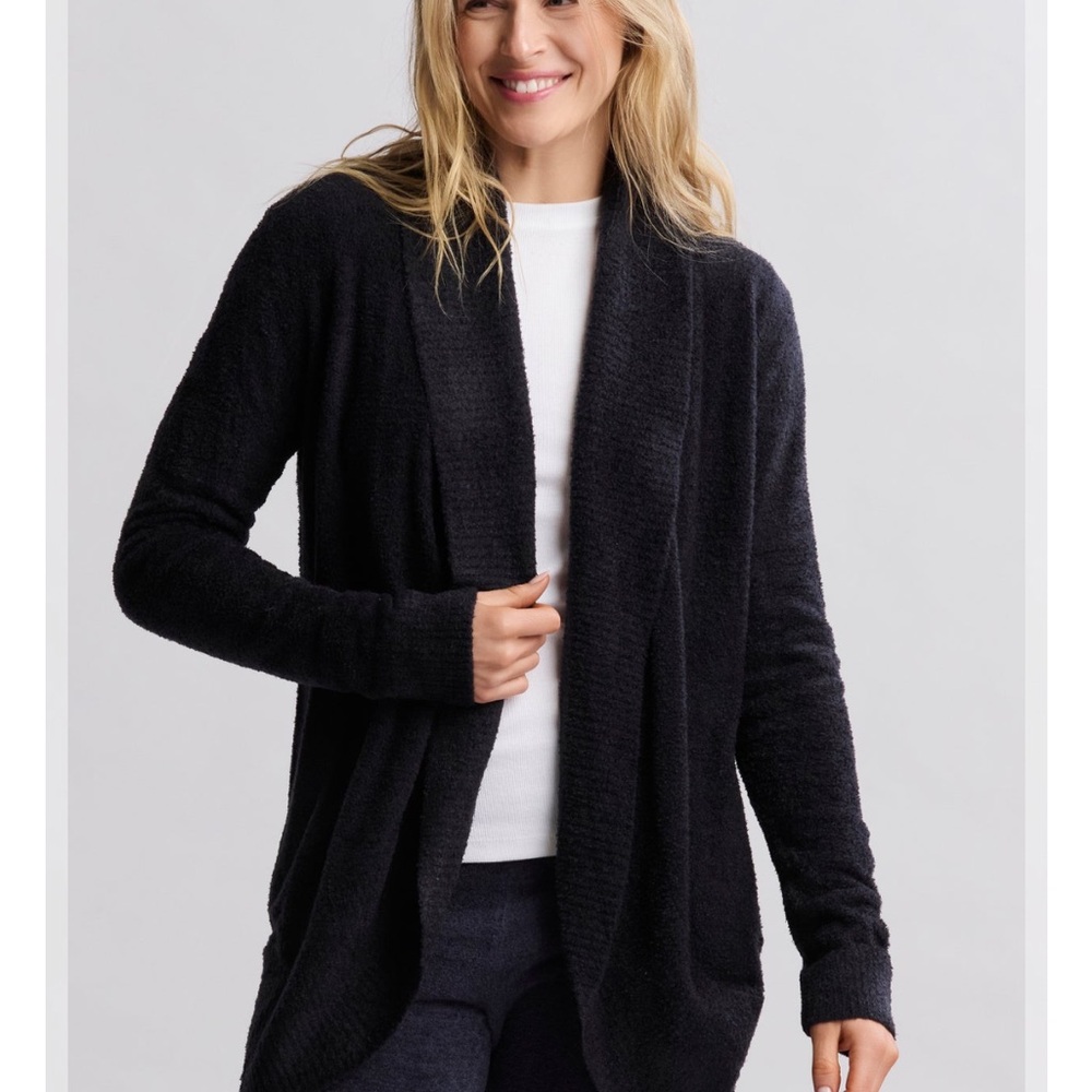 Barefoot Dreams Black Cozy Cardigan